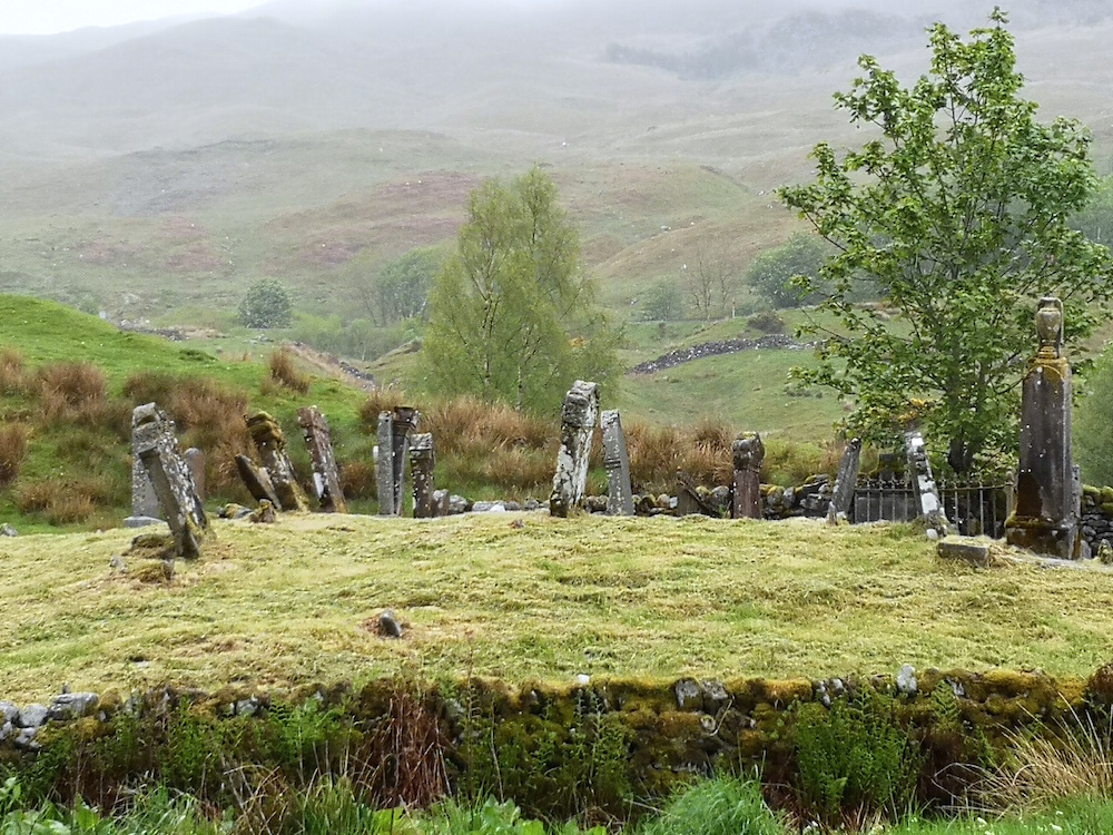 Ein alter Friedhof am West Highland Way