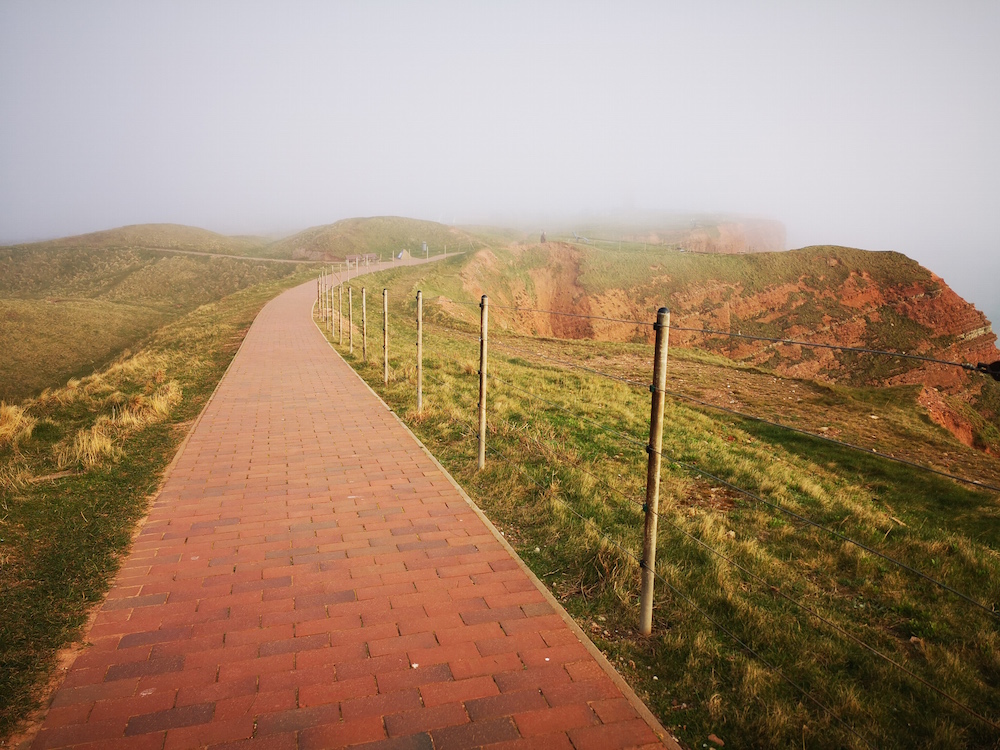 Der Klippenweg auf Helgoland