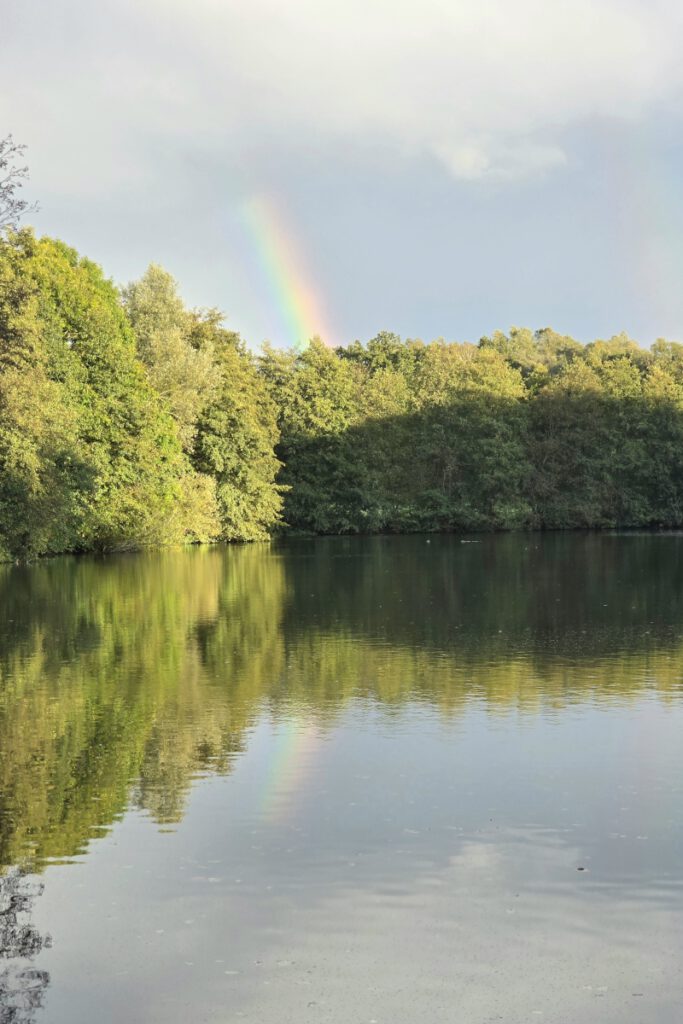 Regenbogen am See